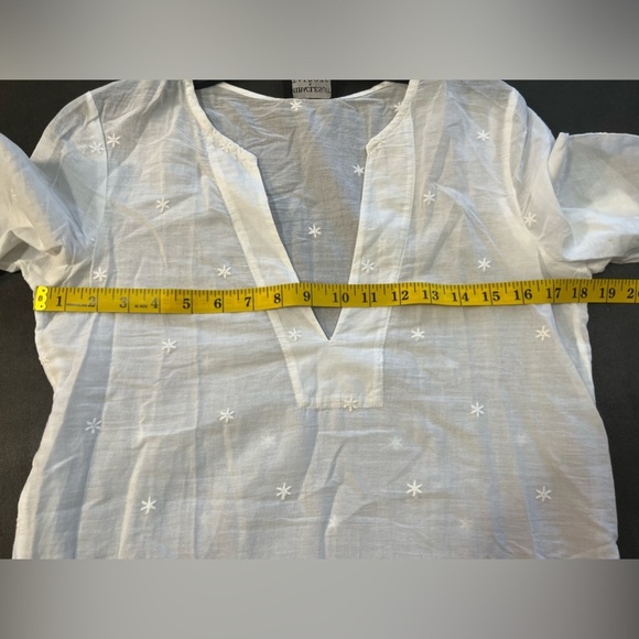 MiracleSuit X Talbots Womens 100% Cotton Crochet White Swim Cover Up Dress XS - Picture 11 of 13